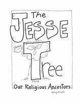 Jesse Ancestors sketch template