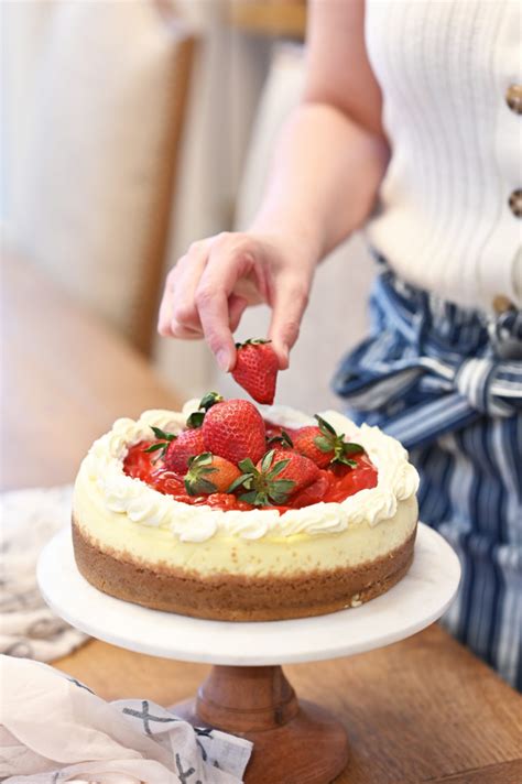 New York Style Strawberry Cheesecake Wishes And Dishes