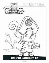 Coloring Pages Jake Pirates Izzy Neverland Miles Captain Tomorrowland Pirate Disney Cubby Land Never Getcolorings Print sketch template