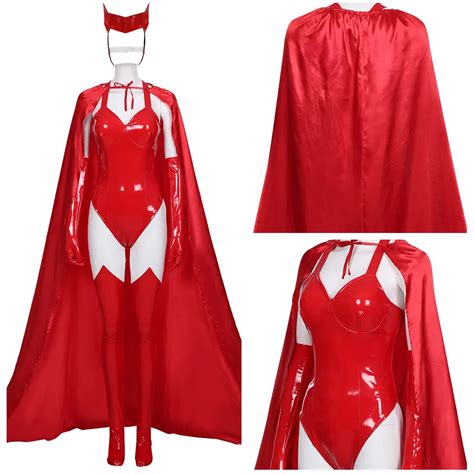 wanda vision sexy wanda maximoff scarlet witch cosplay costume red
