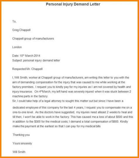 personal injury demand letter template business