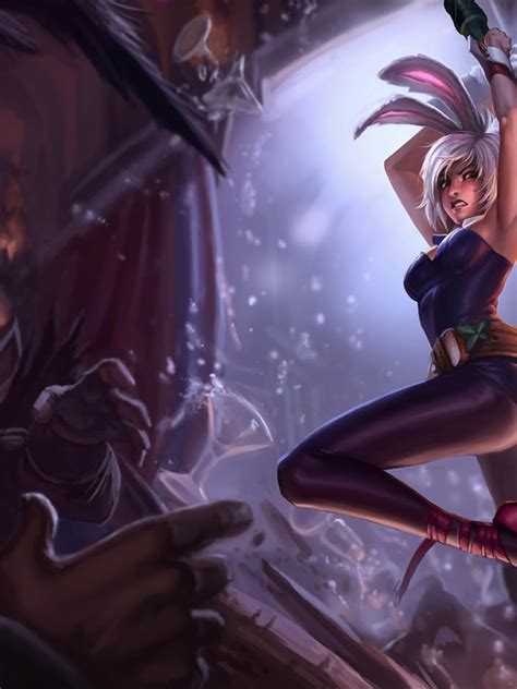free download bunny costume skin league of legends lol girl champion hd