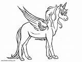 Alicorn sketch template