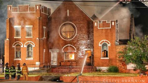 firefighters     flames destroy historic upstate church
