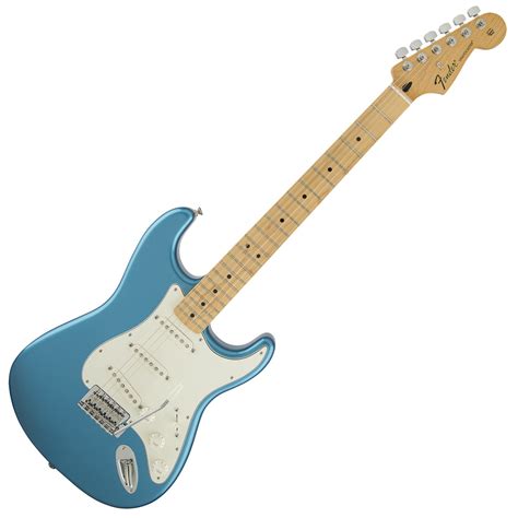 fender standard stratocaster mn lake placid blue  gearmusic