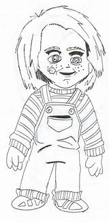 Chucky Inked sketch template