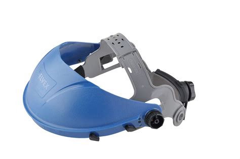 elvex partial crown headgear ratchet faceshield assemblyheadgear suspension blue xchg