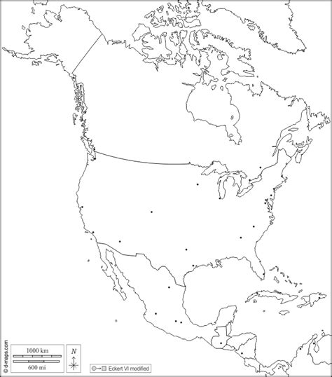north america  map  blank map  outline map  base map