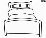 Malvorlagen Bett Cama Bed Coloring Schlafzimmer Camas Haushalt Objetos sketch template