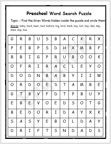 preschool word search puzzles printables englishbix