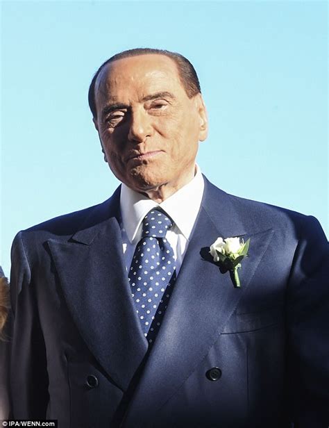 silvio berlusconi 81 is all smiles as he attends wedding daily mail