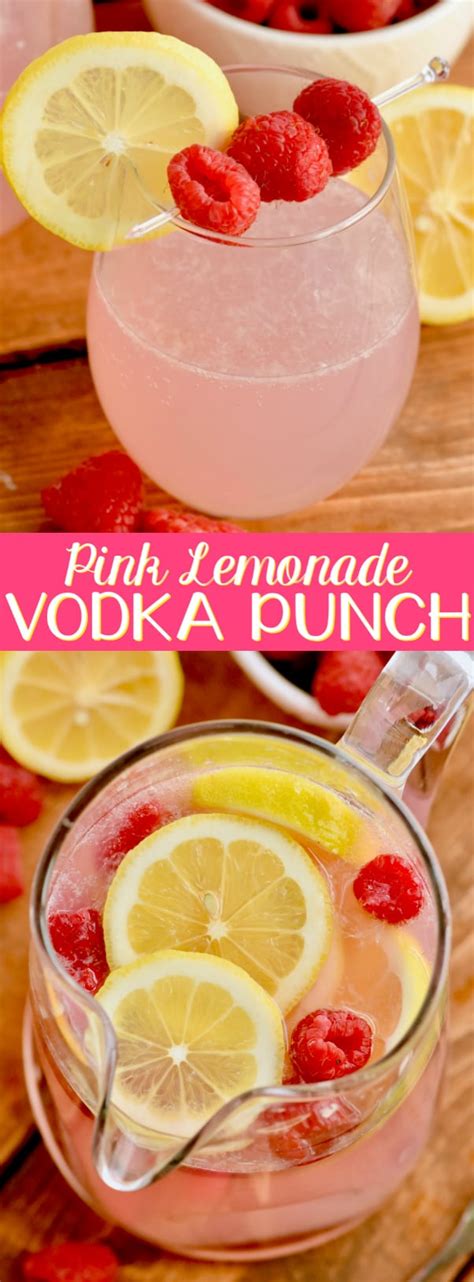 Pink Lemonade Vodka Punch Shake Drink Repeat