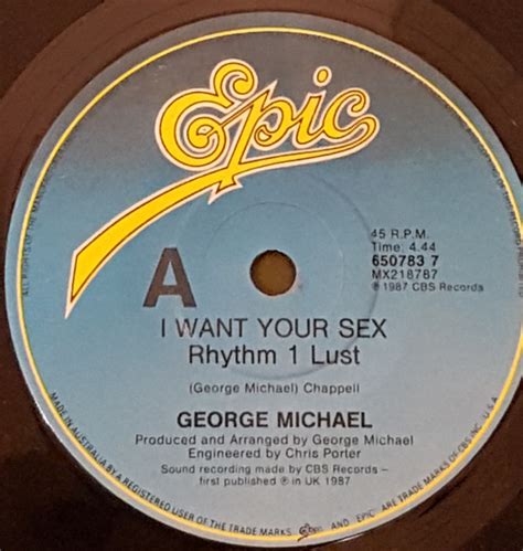 George Michael I Want Your Sex 1987 Vinyl Discogs