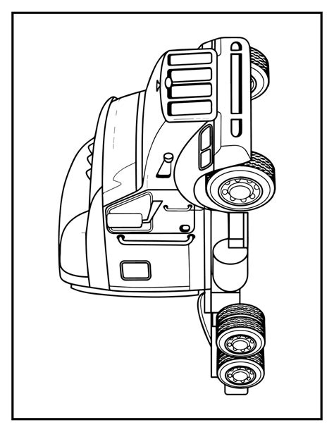 truck coloring pages etsy