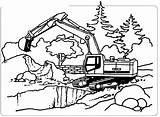 Excavator Bagger Malvorlagen Colorir Stampare Trator Vehicles Stampa Ausdrucken Esteira Colora Ruspa Bimbo Máquinas sketch template