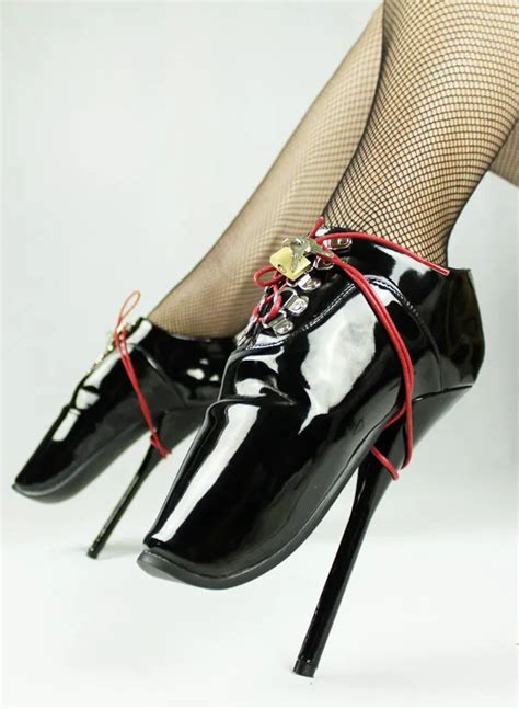 18cm ballet heels sexy queen of lock thin heel high heel ballet shoes