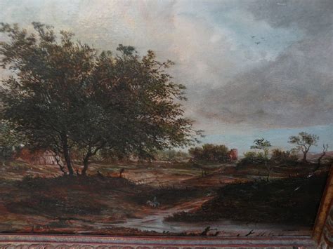 Contemporary Signed Landscape Painting In Style Of 17th Century Dutch