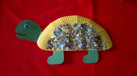 paper plate turtle craft