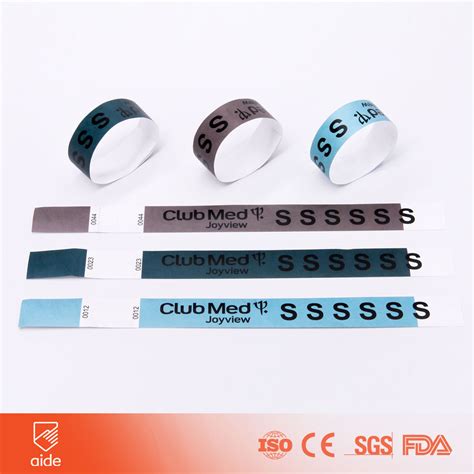 customized qr code printable ticket wristbands