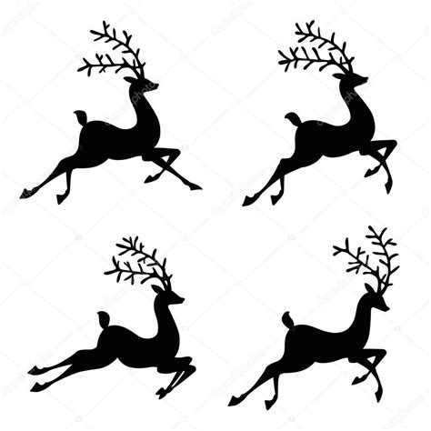 reindeer silhouette svg   quality file