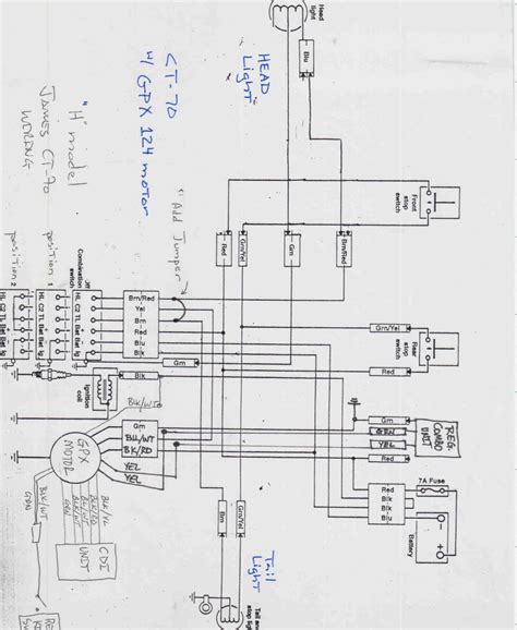 honda trail  wiring diagram