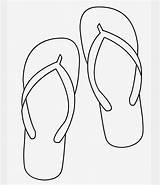 Flip Flop Blank Flops Sandalias Sandals sketch template