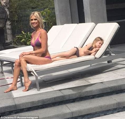 christina el moussa and daughter wear matching bikinis daily mail online