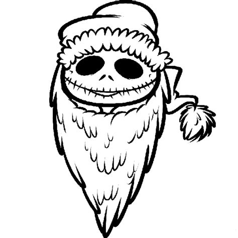 printable nightmare  christmas coloring pages