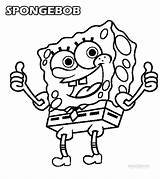 Coloring Pages Nickelodeon Spongebob Printable Kids sketch template
