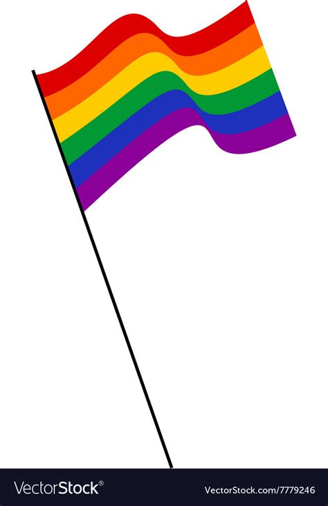 lgbt rainbow flag royalty free vector image vectorstock