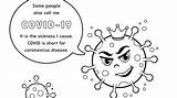 Covid Coloring 19 Kids Coronavirus Book Crisis Process Printable Downloadable Helps Scoonews sketch template
