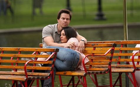 jeans mila kunis actress ass people bench actors mark wahlberg ted wallpapers hd