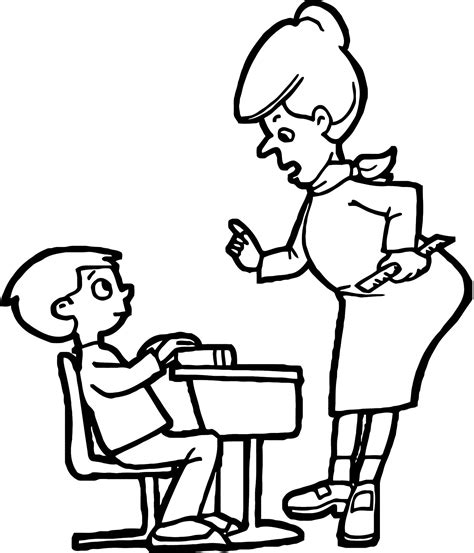 english teacher  coloring page  wecoloringpagecom