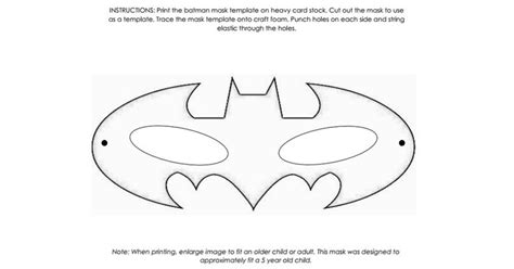 batman mask templatepdf batman mask batman mask template batman