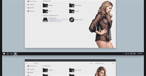 sexy girl theme for windows10 november update 10586 windows10 themes i cleodesktop