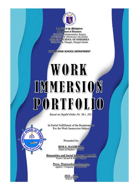 work immersion portfolio