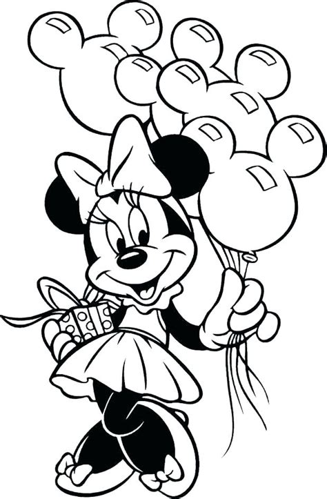 happy birthday printable minnie mouse coloring pages xmas stuff