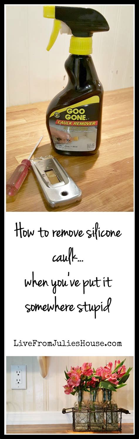 remove silicone caulk   put   stupid