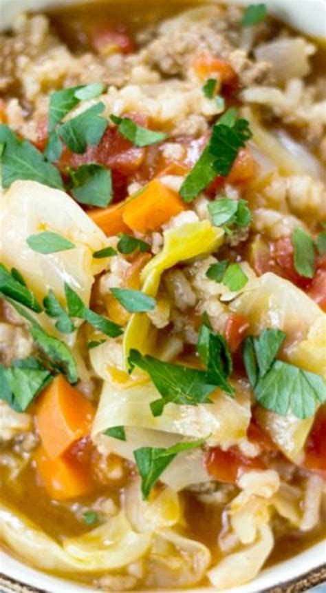 Easy Russian Cabbage Roll Soup Dietplan Cabbage Roll Soup Cabbage