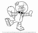 Sandy Spongebob Cheeks Draw Squarepants Drawings Characters Drawing Outline Step Coloring Pages Learn Cartoon Tutorials House Paintingvalley Getdrawings Drawingtutorials101 sketch template