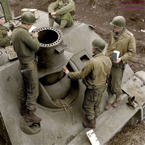american soldiers checking   captured sturmtiger rtankporn