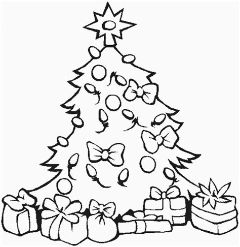christmas tree coloring page  printable printable templates