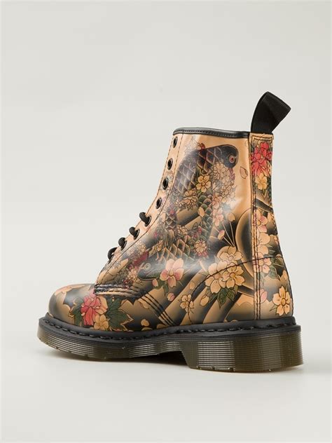 dr martens floral print boots farfetch