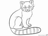 Panda Red Coloring Pages Cute Colouring Baby Color Print Printable Template Getdrawings Getcolorings sketch template