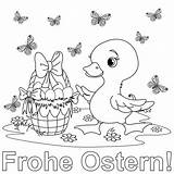 Ostern Frohe Ente sketch template