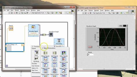 signals  waveform graph labview youtube