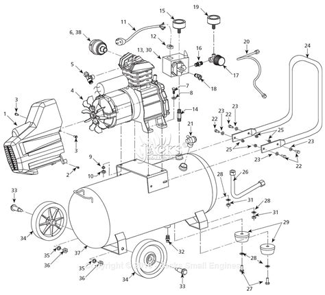 air compressor pump diagram