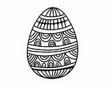 Easter Decorated Egg Coloring Coloringcrew sketch template