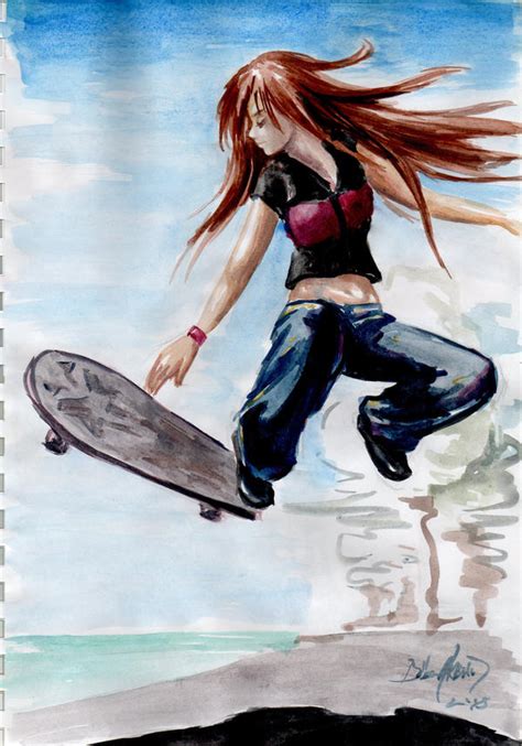Skater Girl By Remstan On Deviantart