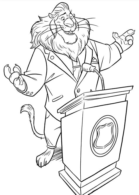 zootopia  children zootopia kids coloring pages
